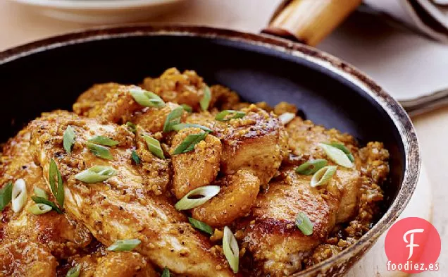 Curry de Pollo y Almendras con Albaricoques