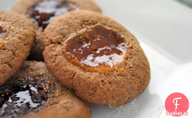 Receta De Galletas Con Huella Digital Con Mermelada De Higos Y Albaricoques