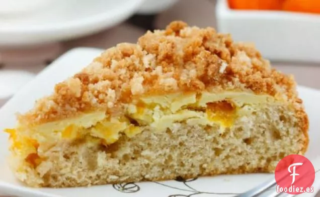 Pastel de Café de Miga de Albaricoque