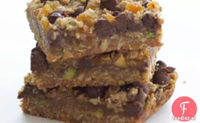 Barritas de Albaricoque, Pistacho y chocolate