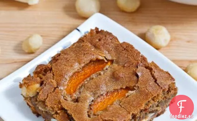 Rubias de Albaricoque, Chocolate Blanco y Nueces de Macadamia
