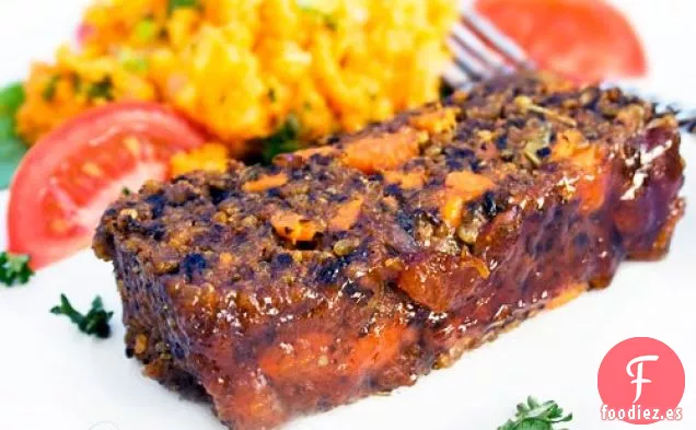 Pan De Jardín Vegetariano Con Glaseado De Albaricoque De Arce