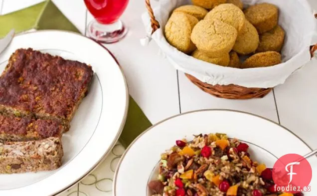 Pilaf De Arroz Salvaje De Arándano, Albaricoque Y Pacana (gf + Vegano)