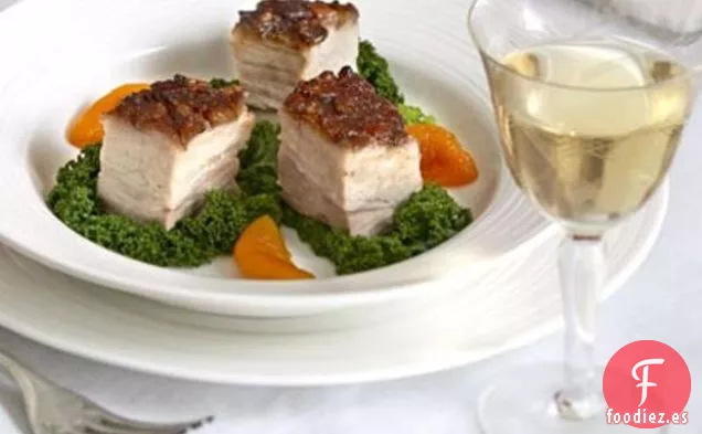 Panceta De Cerdo Crujiente Con Albaricoques Especiados