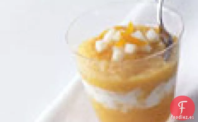 Parfaits de Pera y Jengibre de Albaricoque
