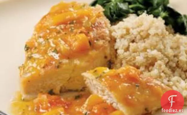 Pollo A La Brasa Con Salsa De Albaricoque