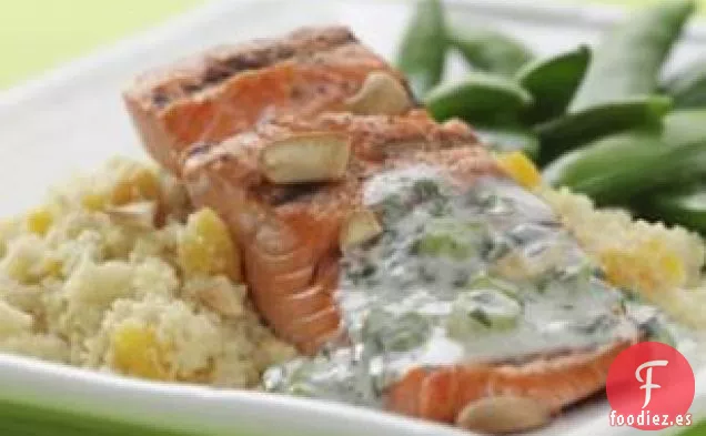 Salmón De Anacardo Con Cuscús De Albaricoque