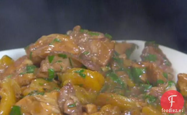 Pollo con Hierbas y Albaricoques