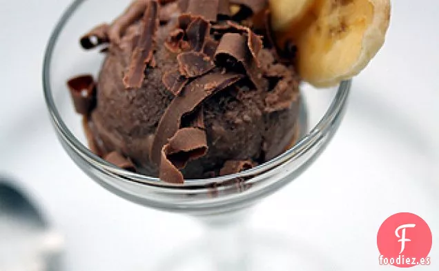 Helado De Chocolate Y Plátano