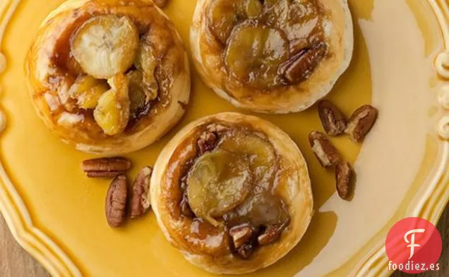 Bollos Pegajosos Rápidos de Plátano