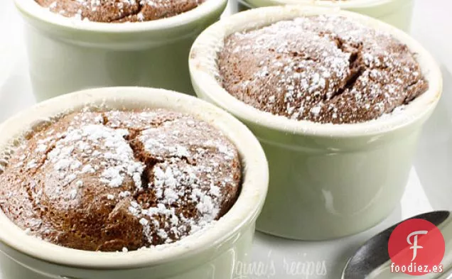 Soufflés de Plátano y Chocolate