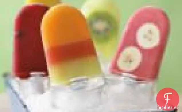 Pops de fresa y plátano