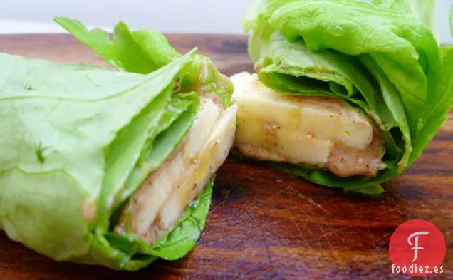 Envoltura de Snack de Mantequilla de Almendras y Plátano