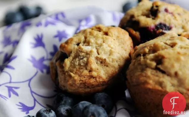 Muffins de Plátano y Arándanos
