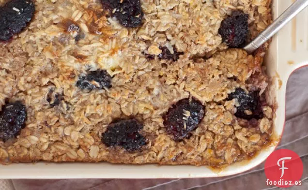 Avena Al Horno Con Moras, Coco Y Plátano