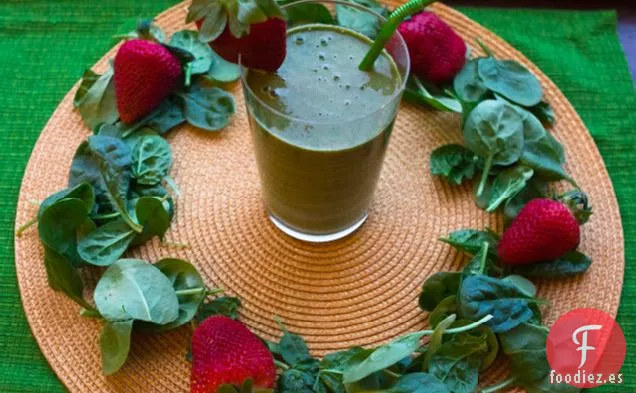 Batido de Fresa, Plátano y Espinacas
