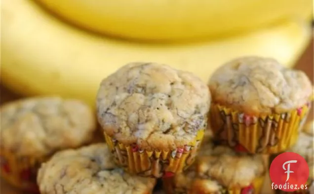 Mini Muffins de Pan de Plátano