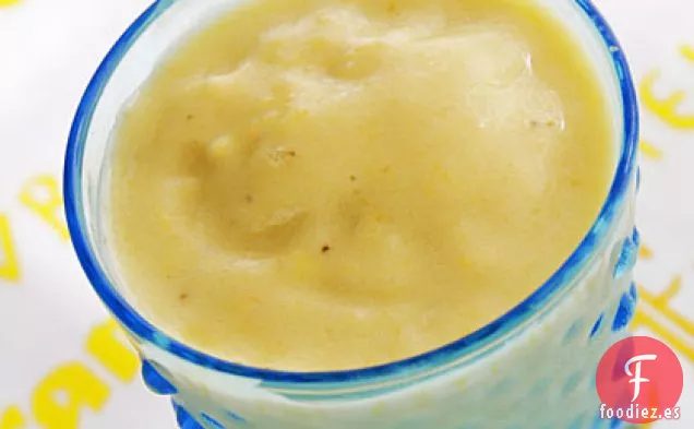 Batido de Suero de Mantequilla de Plátano y Melocotón