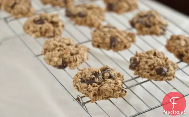 Galletas de Plátano con Chispas de Chocolate Bajas en Grasa
