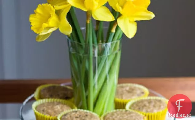 Muffins de Avena con Chispas de Chocolate y Plátano / pan