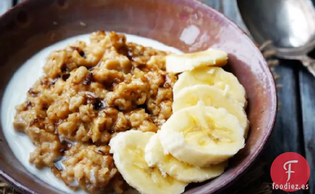 Harina de Avena con Galletas de Mantequilla de Maní