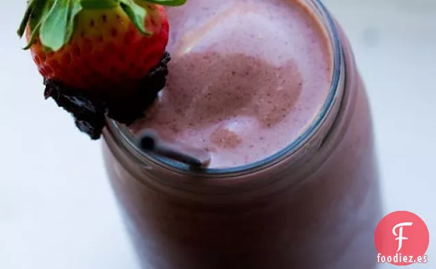 Batido de Chocolate, Fresa y Plátano