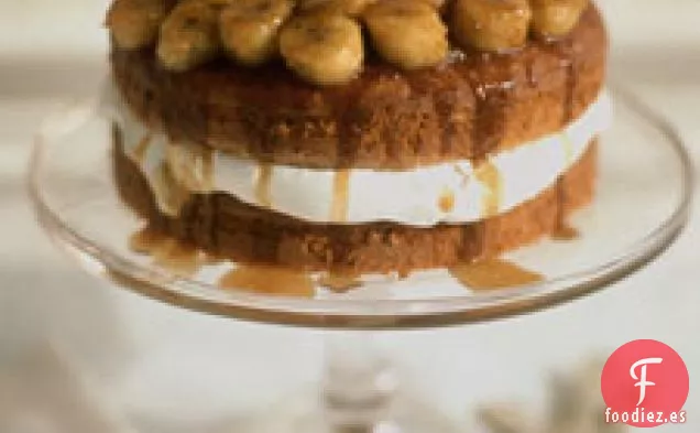 Pastel de Capa de Bourbon de Plátano