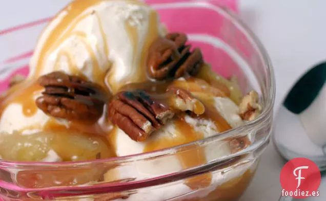 Helados Calientes De Banana Y Cajeta