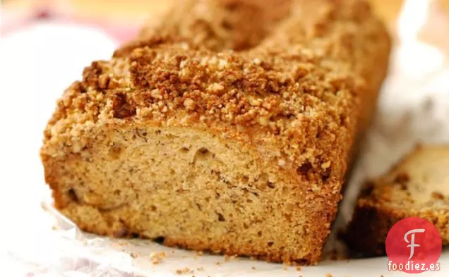Pan De Plátano Con Streusel De Canela Y Nuez Pecana