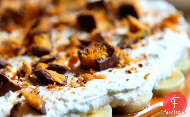 Pastel de Banoffee Pegajoso Crujiente