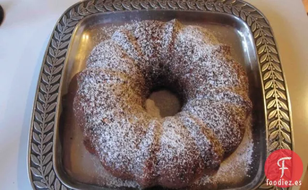 Pastel de Chocolate con Chips de Plátano