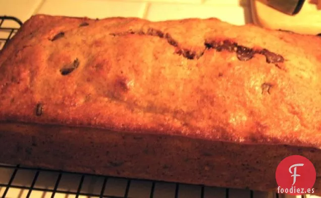 Receta Sencilla de Pan con Chips de Chocolate y Plátano