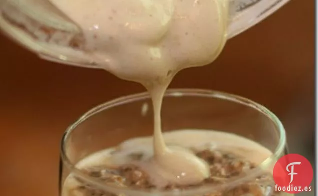 Plátano Suave Servir Veganas De Avena Durante La Noche