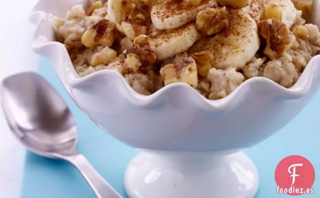 Harina de Avena con Nueces de Plátano