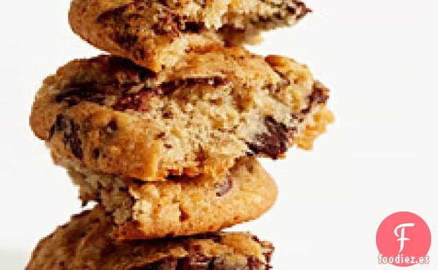 Galletas de Chocolate con Trozos de Plátano y nuez