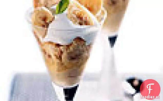 Parfaits de Crema de Plátano
