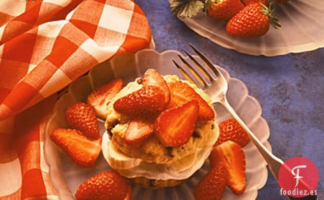 Galletas Con Chispas De Chocolate Con Bayas y Plátanos
