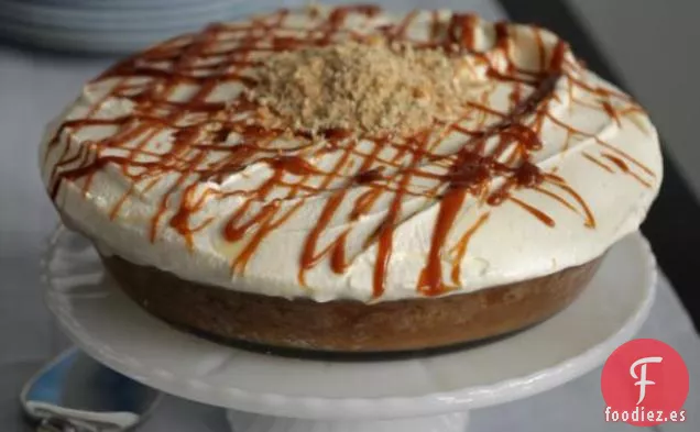 Pastel de Pudín de Plátano con Caramelo Salado