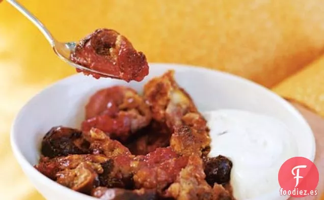 Crujiente de Higo y Frambuesa con Crema Agria de Miel de Lavanda