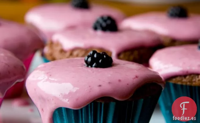 Cupcakes de Vainilla y Mora