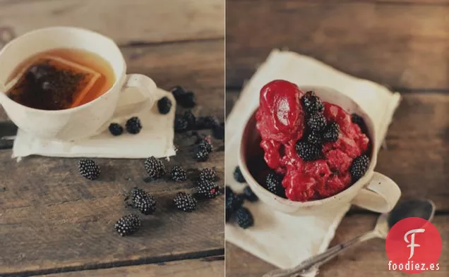 Sorbete de Té Negro y mora