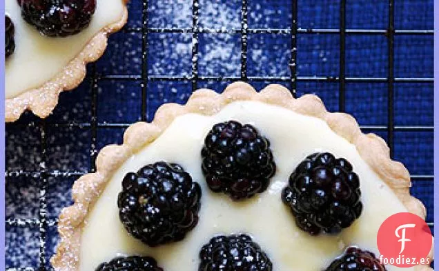 Blackberry Tartaletas Con Crema De Limón