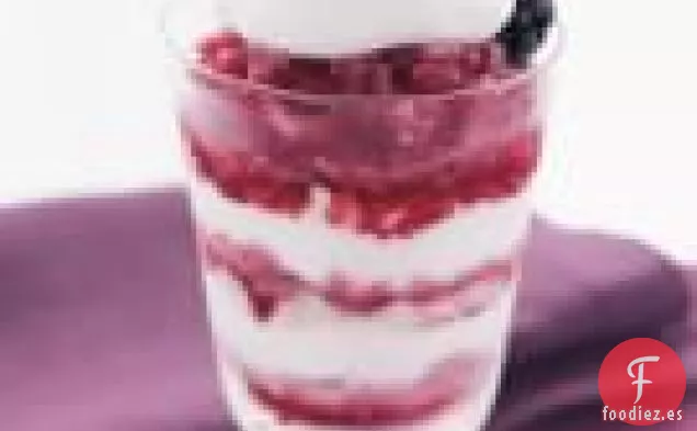 Parfait de Granita y Crema de Mora