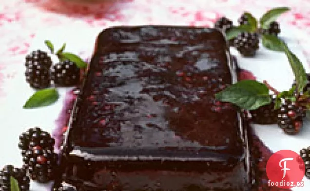 Gelatina de Vino tinto y Mora