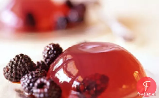 Gelatina De Rosas Con Moras