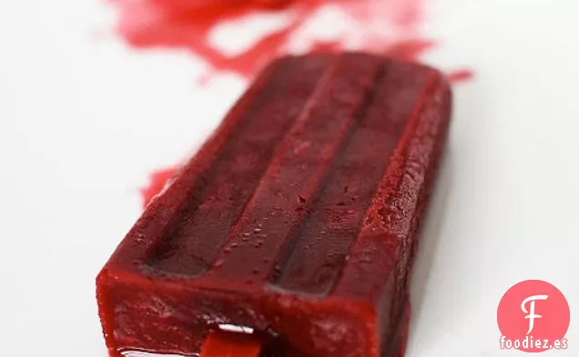Paletas De Moras, Miel Y Yogur