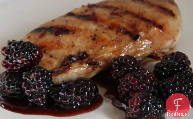 Pollo Glaseado con Granada y Moras