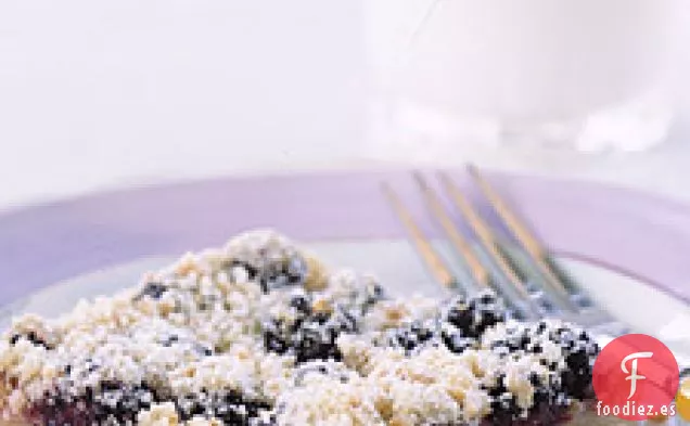 Cuadrados de Galletas de Mantequilla de almendras y Moras