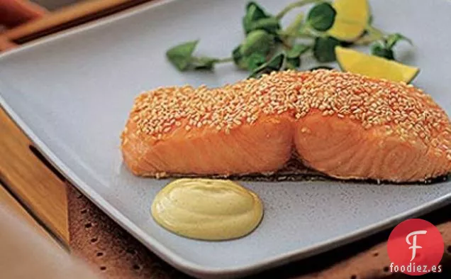 Salmón Con Mayonesa De Wasabi