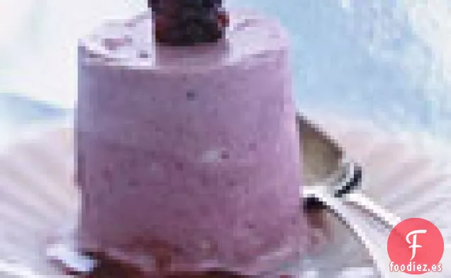 Semifreddi de Mora con Merengue de Nuez